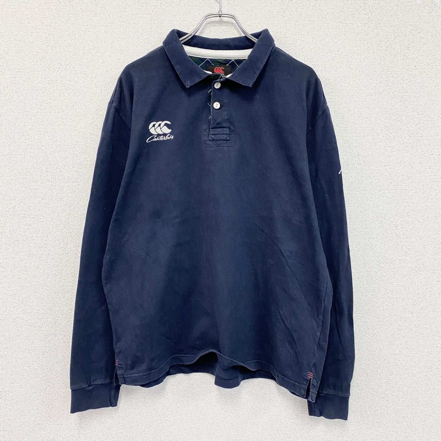 Canterbury　カンタベリー　長袖ポロシャツ　紺　ネイビー　3Lサイズ