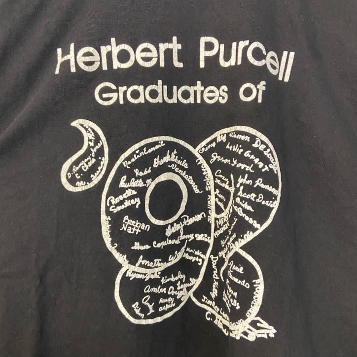 古着 used　半袖プリントTシャツ　90s　シングルステッチ　ヴィンテージ　クルーネック　レトロ　黒　ブラック　XLサイズ