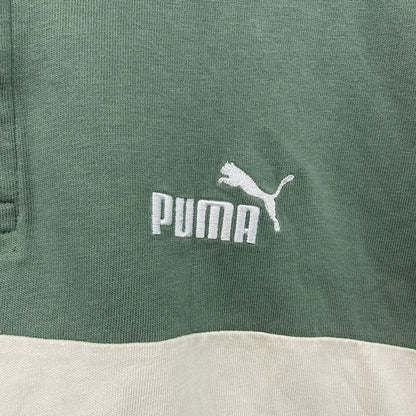 PUMA　プーマ　長袖ポロシャツ/ラガーシャツ　緑　グリーン　Lサイズ