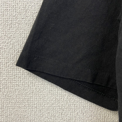 古着 used　半袖プリントTシャツ　90s　シングルステッチ　ヴィンテージ　クルーネック　レトロ　黒　ブラック　XLサイズ