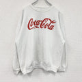 80s～　Hanes　ヘインズ　Coca Cola　コカコーラ　スウェット/トレーナー　ヴィンテージ　白　ホワイト　XLサイズ　