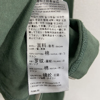 PUMA　プーマ　長袖ポロシャツ/ラガーシャツ　緑　グリーン　Lサイズ