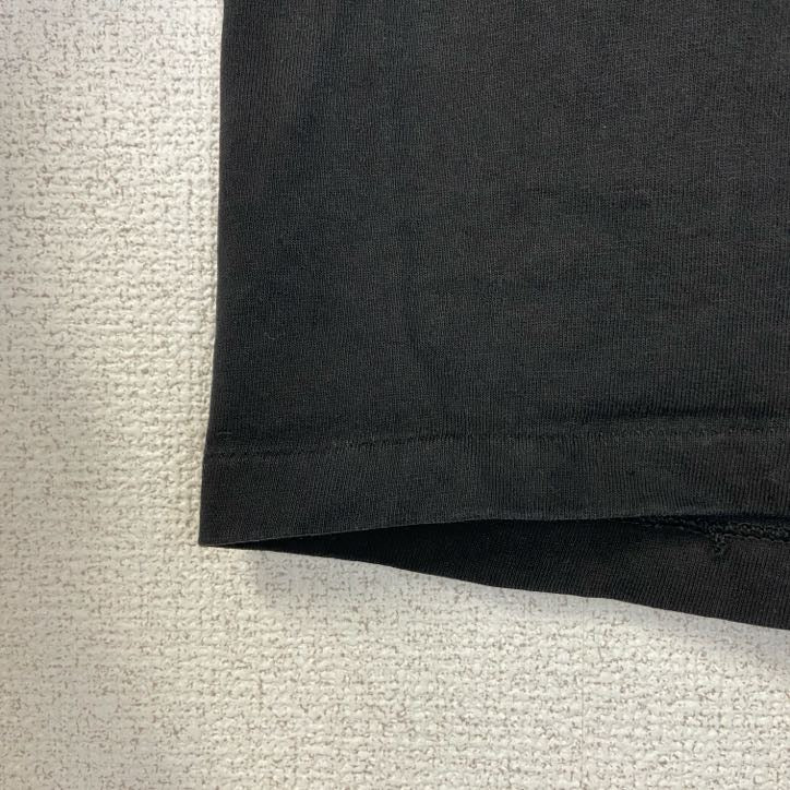 古着 used　半袖プリントTシャツ　90s　シングルステッチ　ヴィンテージ　クルーネック　レトロ　黒　ブラック　XLサイズ
