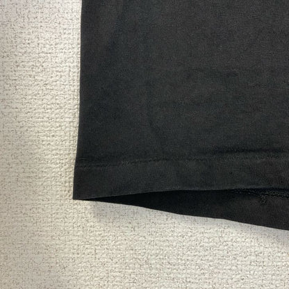 古着 used　半袖プリントTシャツ　90s　シングルステッチ　ヴィンテージ　クルーネック　レトロ　黒　ブラック　XLサイズ