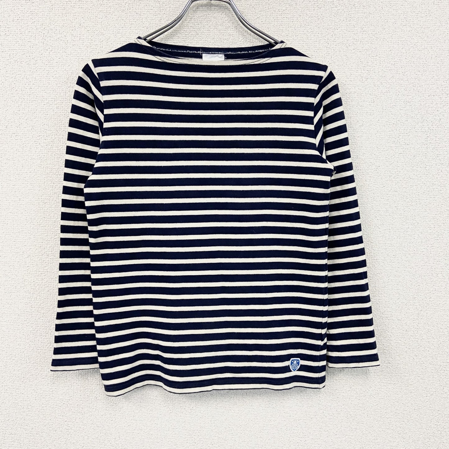 ORCIVAL　オーシバル　バスクシャツ　長袖Tシャツ/ロンT　ボーダー柄　紺　ネイビー