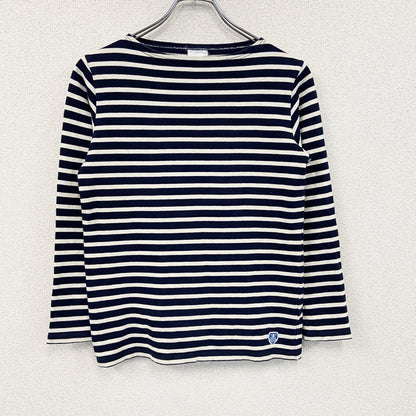 ORCIVAL　オーシバル　バスクシャツ　長袖Tシャツ/ロンT　ボーダー柄　紺　ネイビー
