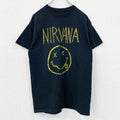 古着 used　NIRVANA　ニルヴァーナ　半袖バンドTシャツ　黒　ブラック　バックプリント　カートコバーン　Mサイズ