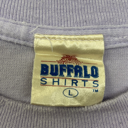 80s　NIKE　ナイキ　他社ボディ　半袖プリントTシャツ　ヴィンテージ　シングルステッチ　紫　パープル　Lサイズ