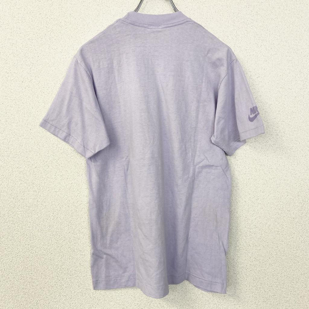 80s　NIKE　ナイキ　他社ボディ　半袖プリントTシャツ　ヴィンテージ　シングルステッチ　紫　パープル　Lサイズ