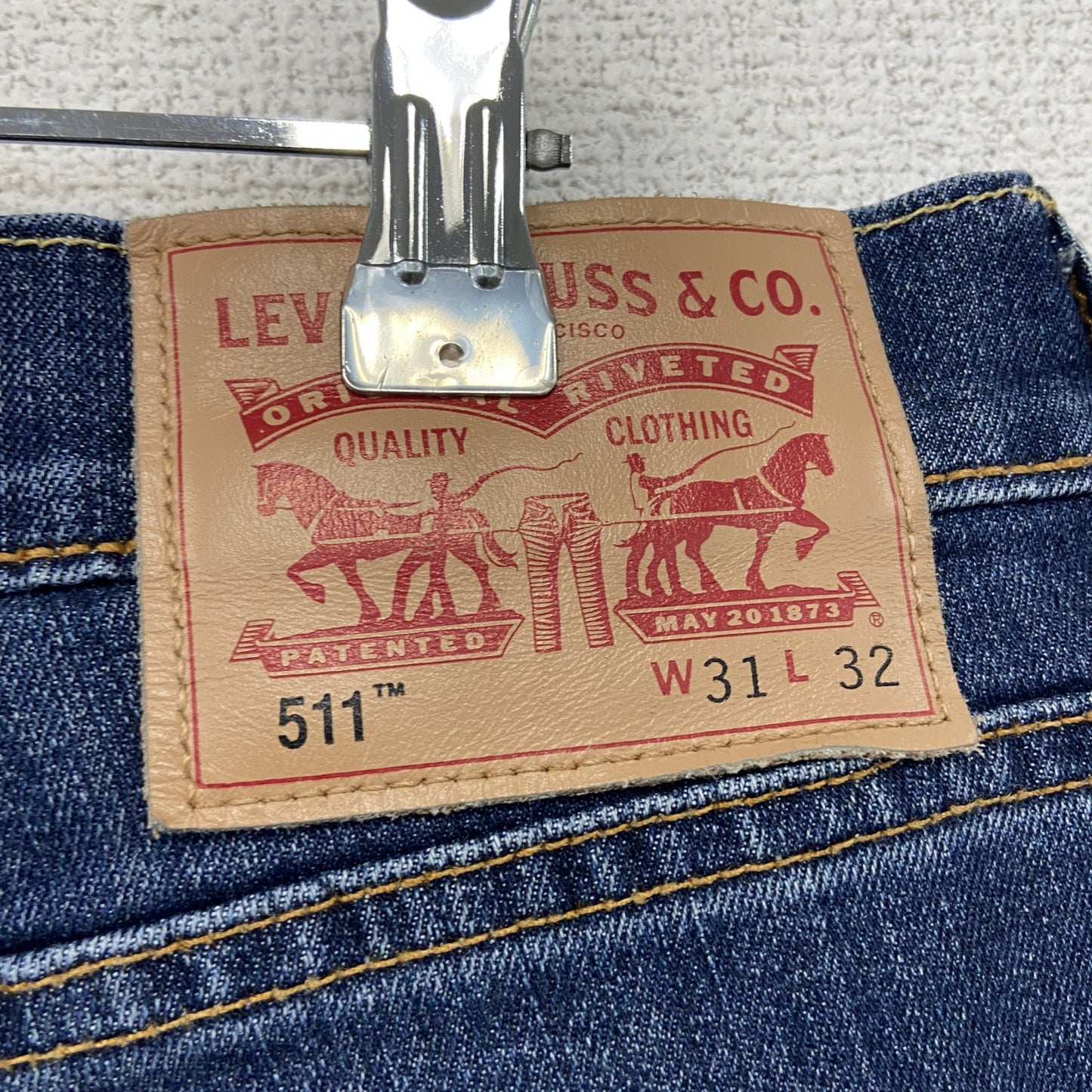 Levi's　リーバイス　511　デニムパンツ/ジーンズ　ジップフライ　インディゴ　W31サイズ