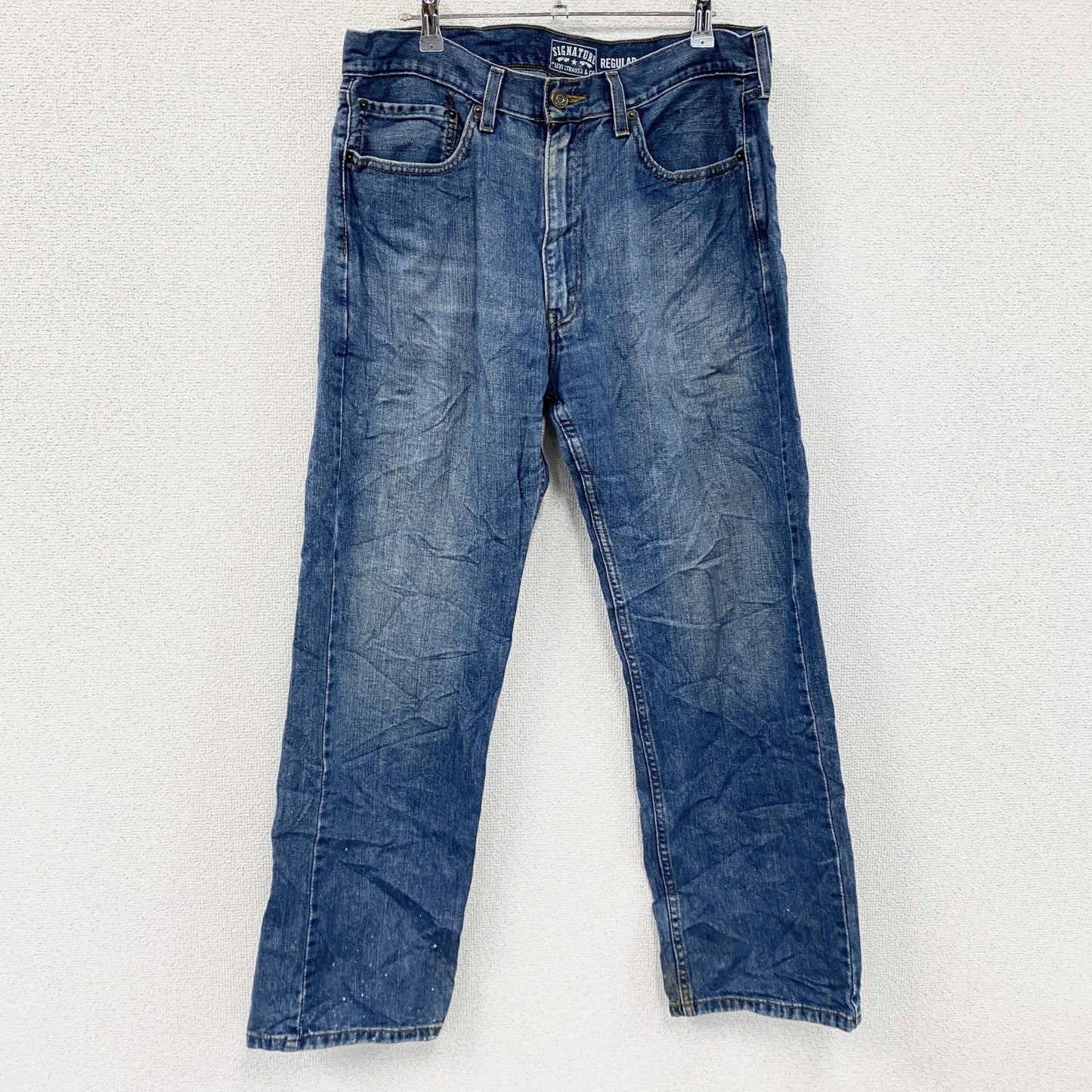 Levi’ｓ　リーバイス　SIGNATURE　デニムパンツ/ジーンズ　縦落ち　ジップフライ　インディゴ　W36サイズ