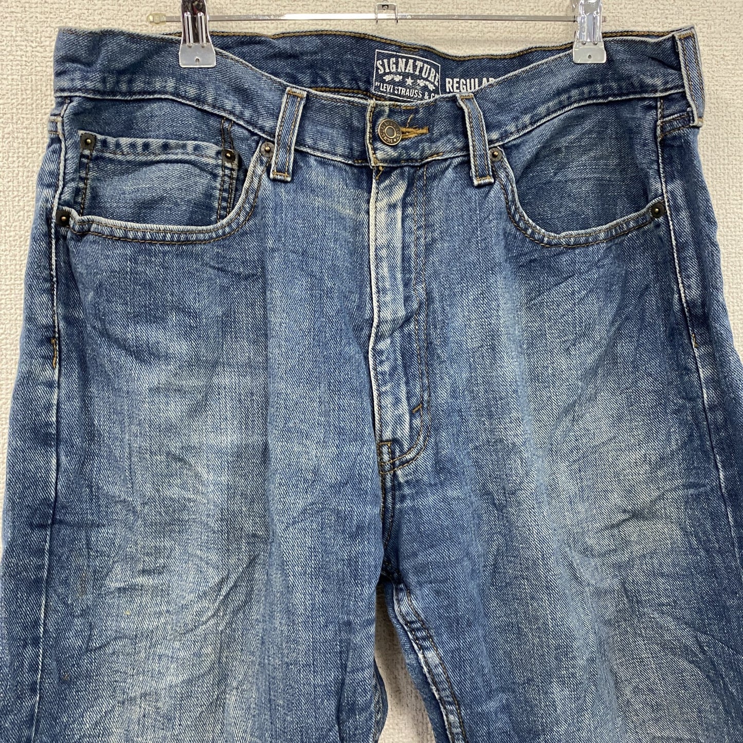 Levi’ｓ　リーバイス　SIGNATURE　デニムパンツ/ジーンズ　縦落ち　ジップフライ　インディゴ　W36サイズ