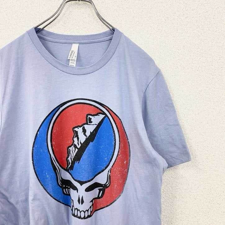 古着 used　Grateful Dead　グレイトフル・デッド　半袖バンドTシャツ　紫　くすみカラー　バックプリント　Lサイズ