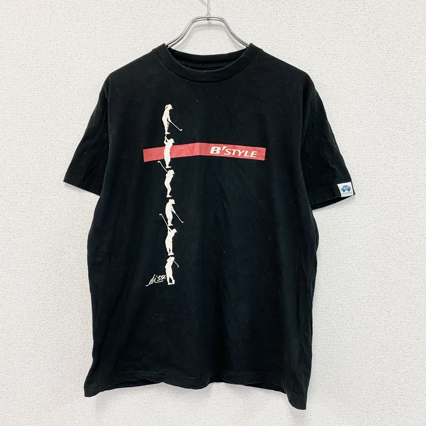 BRIDGESTONE　ブリヂストン　宮里藍　オンワード樫山　半袖プリントTシャツ　B'STYLE　黒　ブラック