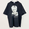 古着 used　GILDAN　半袖プリントTシャツ　ロリー・モーガン　レトロデザイン　クルーネック　黒　ブラック　Lサイズ　