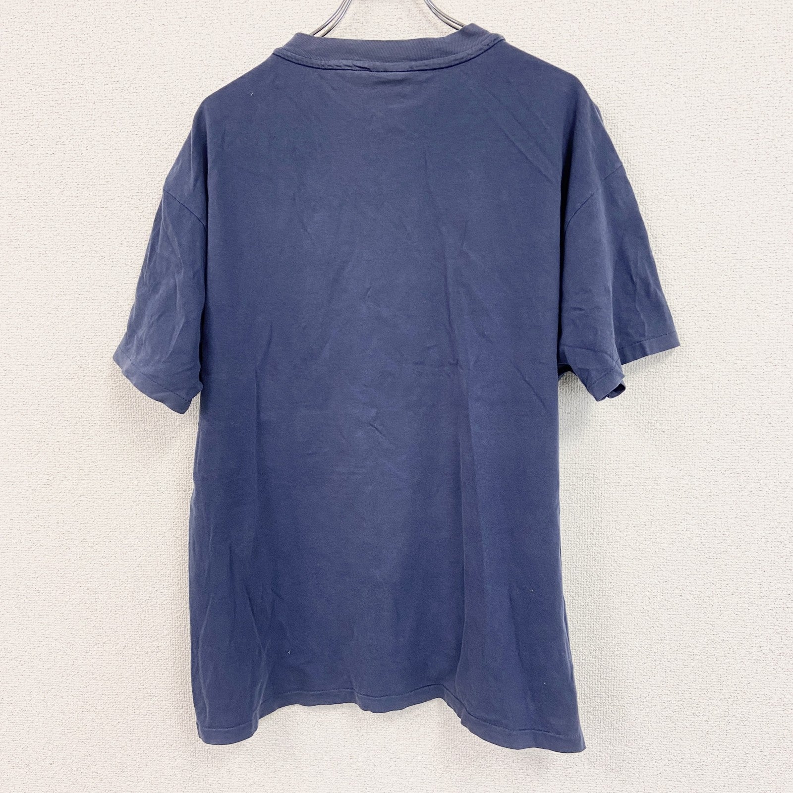 90s～　Hanes　ヘインズ　半袖Tシャツ　スーべニア　ABC STORE　シングルステッチ　紺　ネイビー　XLサイズ