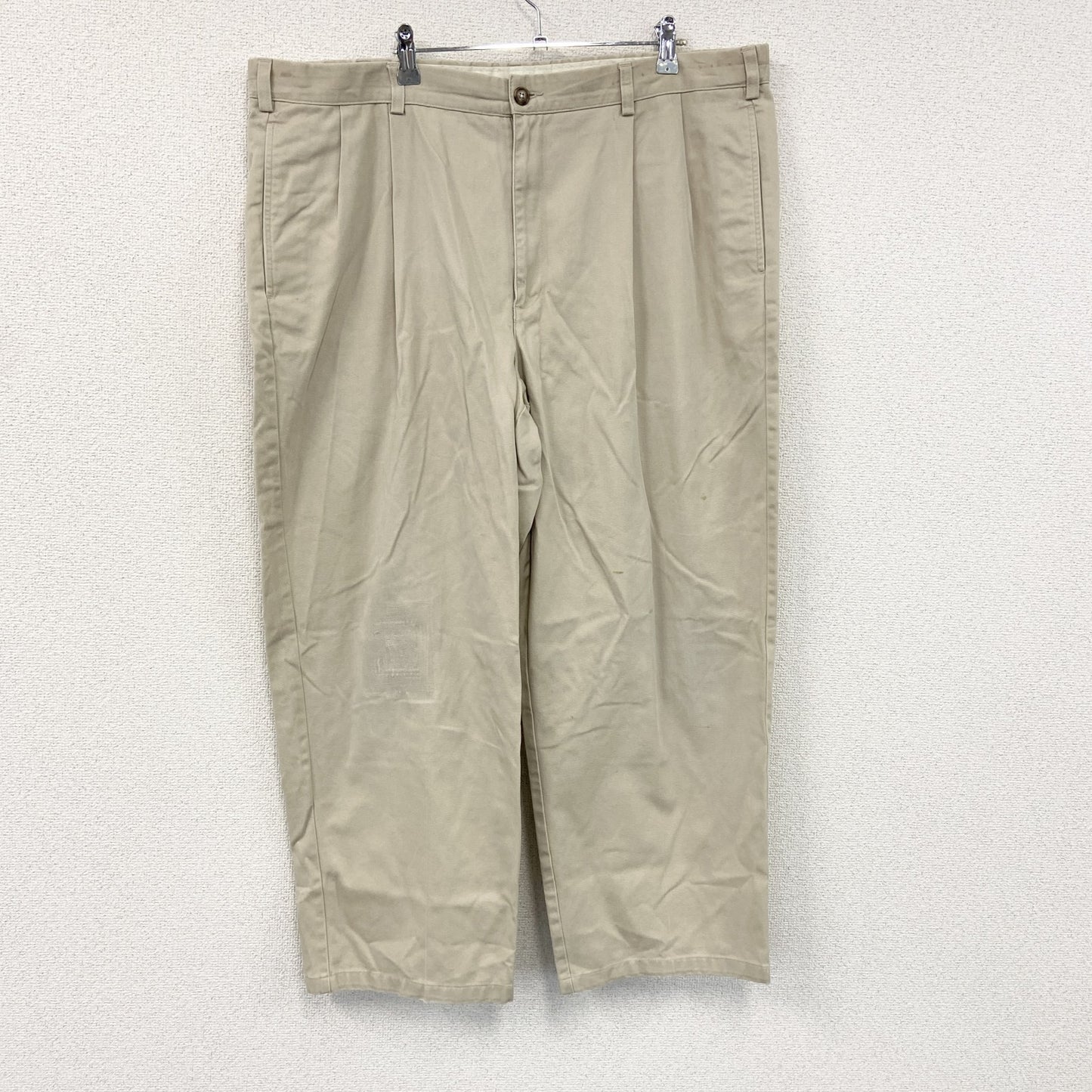L.L.Bean　エルエルビーン　ワークパンツ/チノパンツ　ジップフライ　ベージュ　W42サイズ