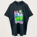 80s　FRUIT OF THE LOOM　半袖プリントTシャツ　ヴィンテージ　黒　ブラック　Lサイズ