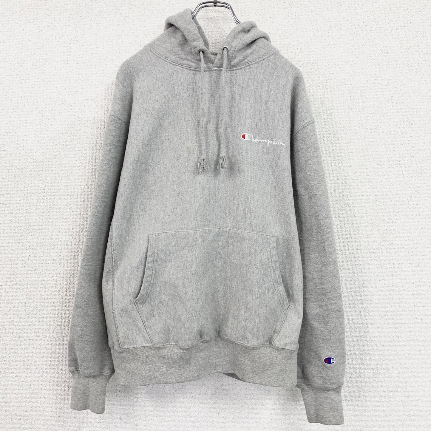 Champion　チャンピオン　リバースウィーブ　スウェットパーカー/フーディー　霜降りグレー　Lサイズ
