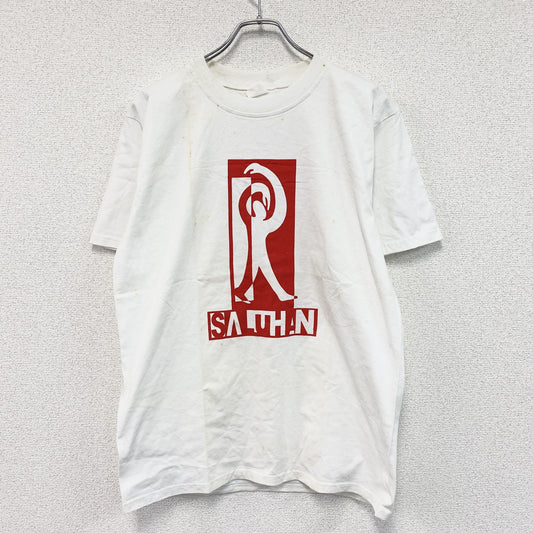 半袖プリントTシャツ　白　ホワイト　Lサイズ