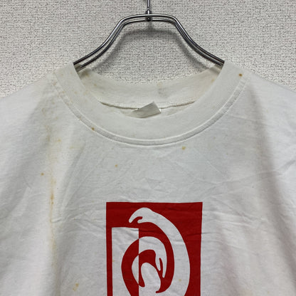 半袖プリントアートTシャツ　14連プリント　両面プリント　白　ホワイト　Lサイズ