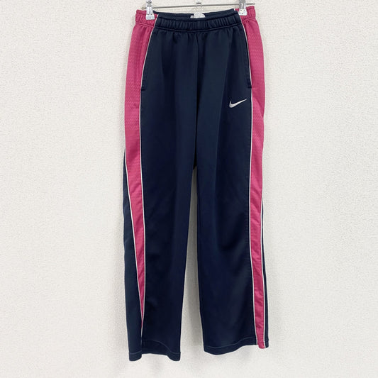 NIKE　ナイキ　DRI-FIT　トラックパンツ/ジャージパンツ　スウッシュ　黒　ブラック　ピンク　Mサイズ