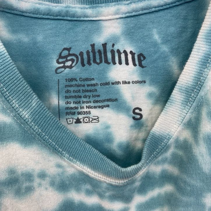 古着 used　半袖バンドプリントTシャツ　サブライム　スかパンク　ダブ　音楽　タイダイ　クルーネック　レトロデザイン　Lサイズ