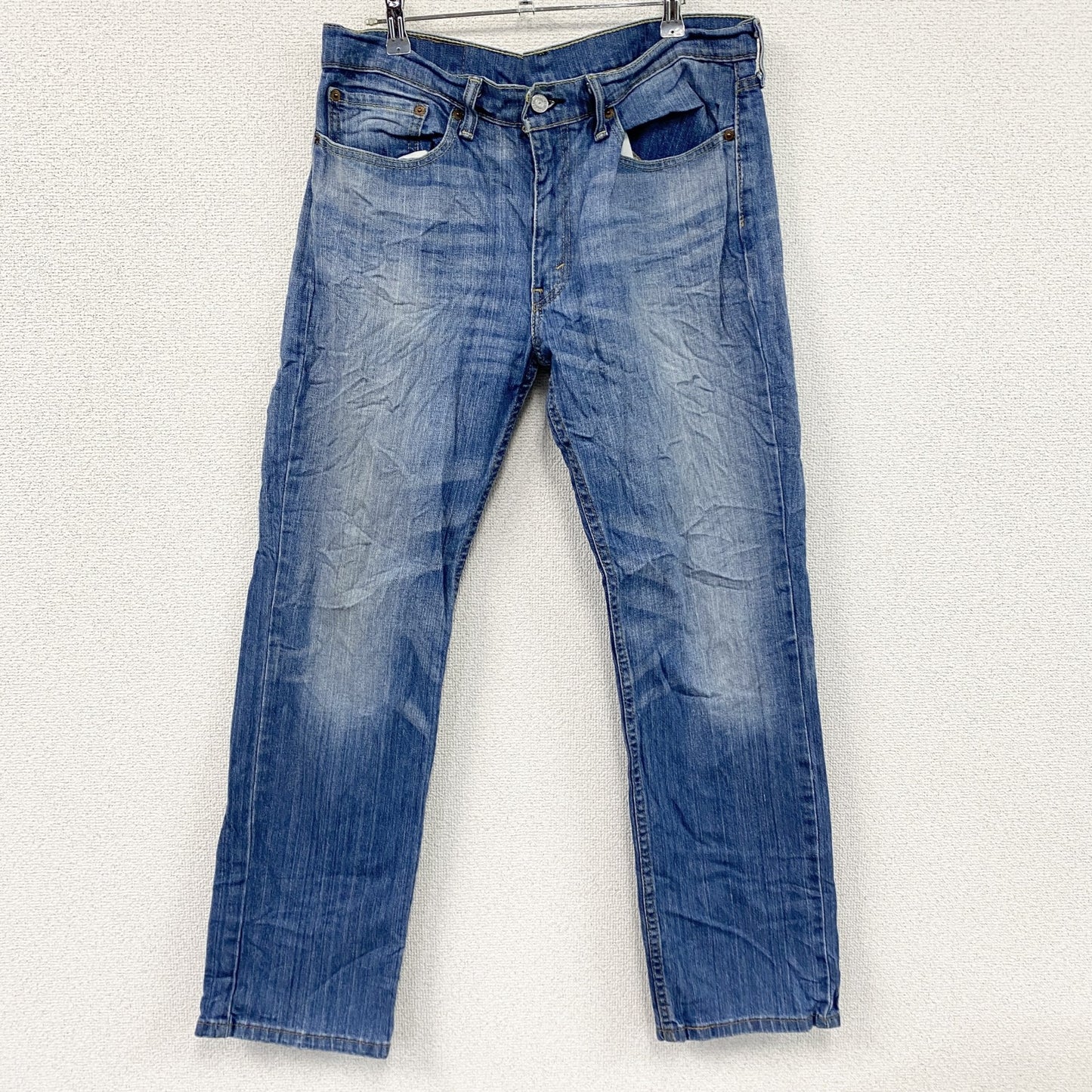 Levi’ｓ　リーバイス　514　デニムパンツ/ジーンズ　縦落ち　鬼ヒゲ　ジップフライ　インディゴ　W34サイズ