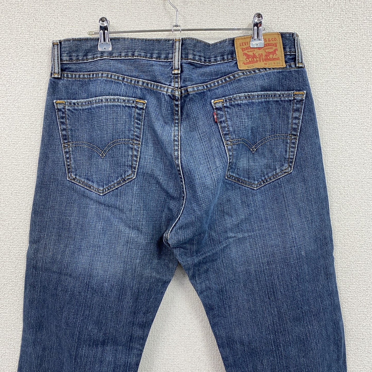 Levi’ｓ　リーバイス　505　デニムパンツ/ジーンズ　縦落ち　ジップフライ　インディゴ　W34サイズ