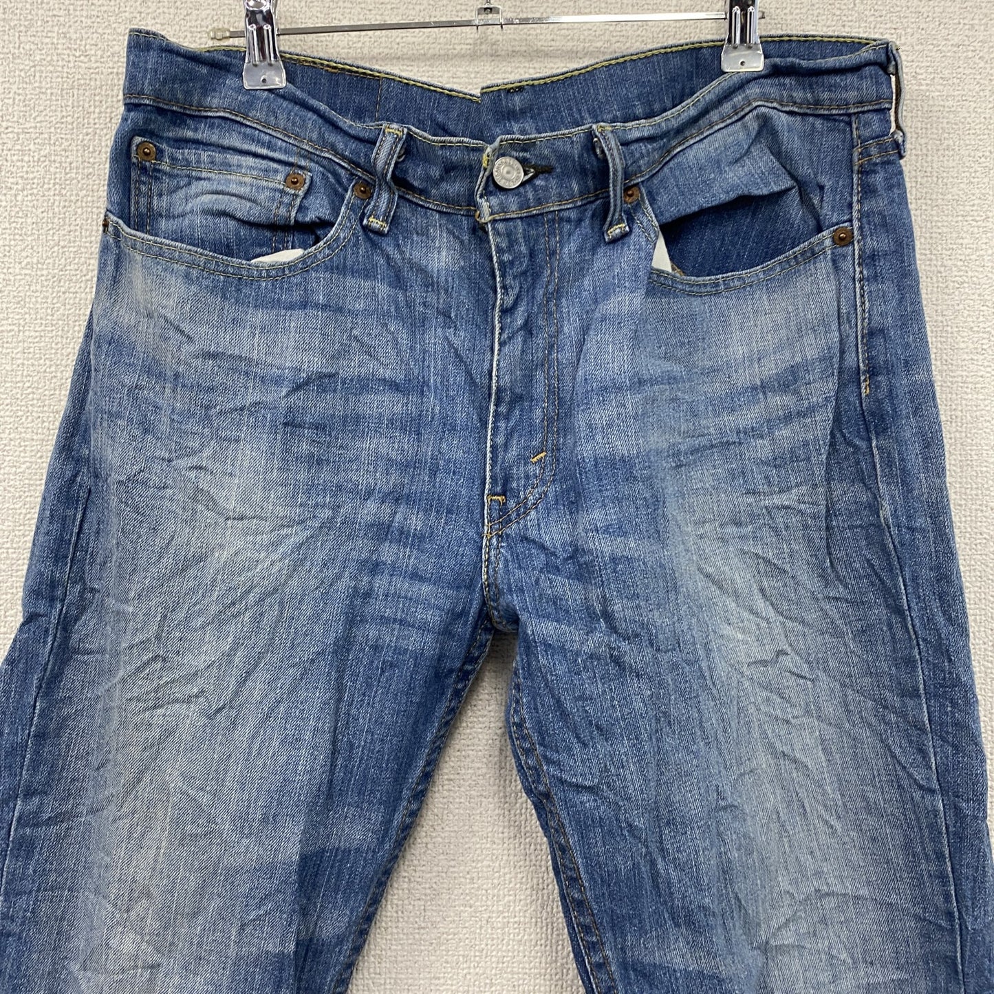 Levi’ｓ　リーバイス　514　デニムパンツ/ジーンズ　縦落ち　鬼ヒゲ　ジップフライ　インディゴ　W34サイズ