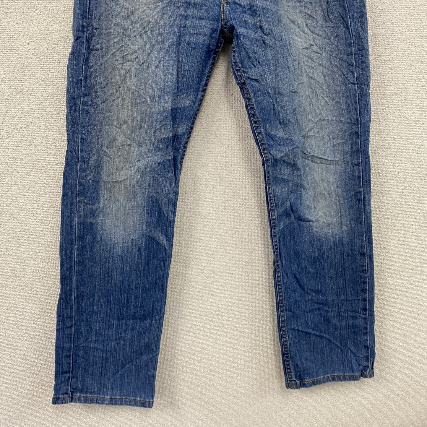 Levi’ｓ　リーバイス　514　デニムパンツ/ジーンズ　縦落ち　鬼ヒゲ　ジップフライ　インディゴ　W34サイズ