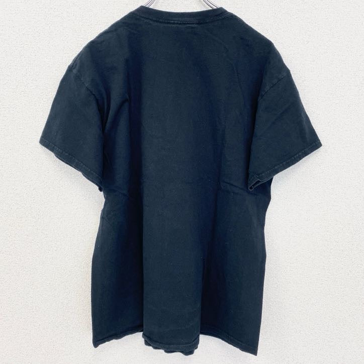 古着 used　ジョニーキャッシュ　半袖プリントTシャツ　音楽　カントリー　黒　ブラック　クルーネック　Lサイズ