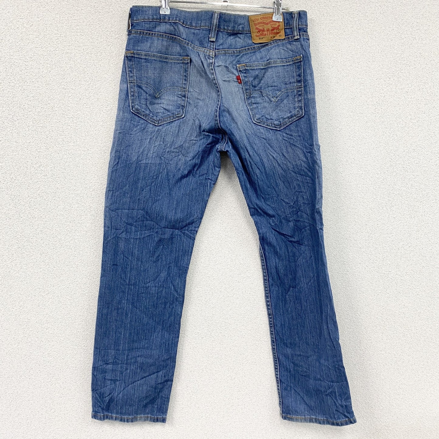 Levi’ｓ　リーバイス　514　デニムパンツ/ジーンズ　縦落ち　鬼ヒゲ　ジップフライ　インディゴ　W34サイズ