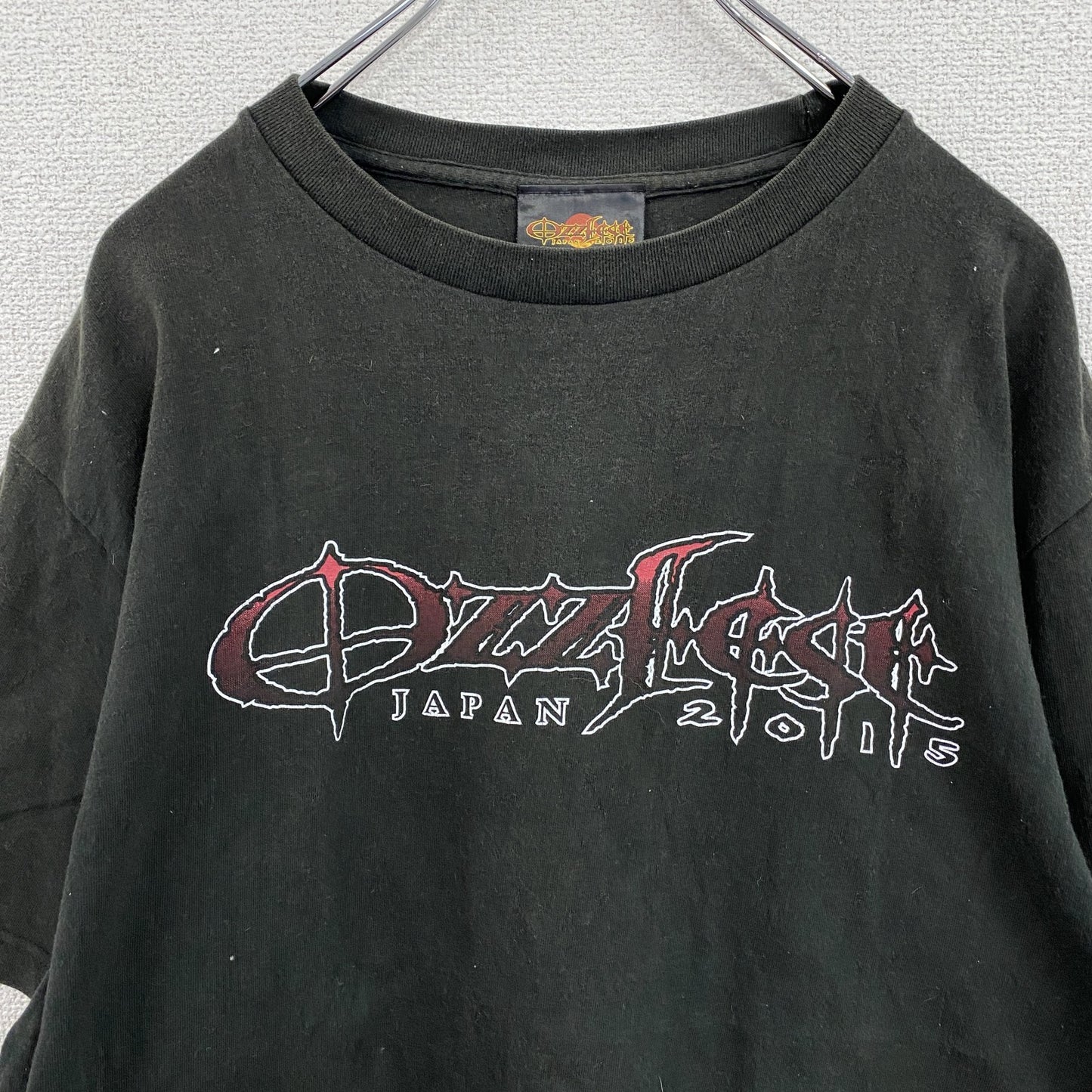 Ozzfest Japan 2015　オズフェスジャパン　半袖プリントTシャツ　黒　ブラック　XLサイズ