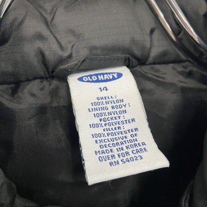 OLD NAVY　オールドネイビー　フィッシングベスト　中綿入り　黒　ブラック　14サイズ