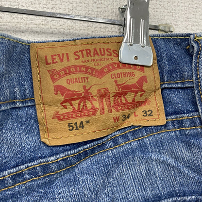 Levi’ｓ　リーバイス　514　デニムパンツ/ジーンズ　縦落ち　鬼ヒゲ　ジップフライ　インディゴ　W34サイズ