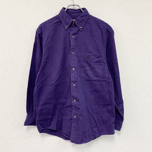 Eddie Bauer　エディーバウアー　長袖ボタンダウンシャツ　紫　パープル　XSサイズ
