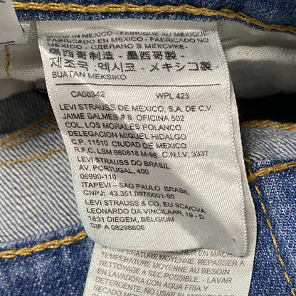 Levi’ｓ　リーバイス　514　デニムパンツ/ジーンズ　縦落ち　鬼ヒゲ　ジップフライ　インディゴ　W34サイズ