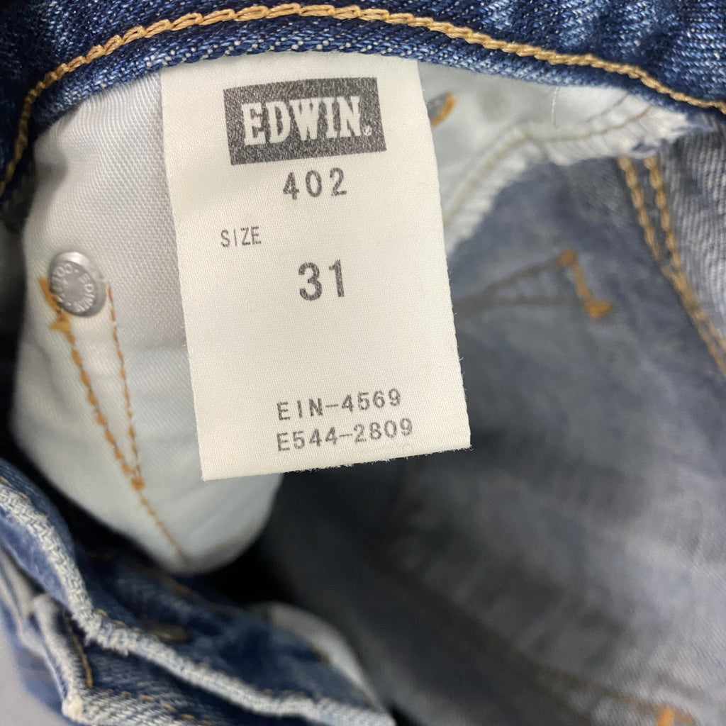 EDWIN　エドウィン　402　デニムパンツ/ジーンズ　ジップフライ　インディゴ　31サイズ