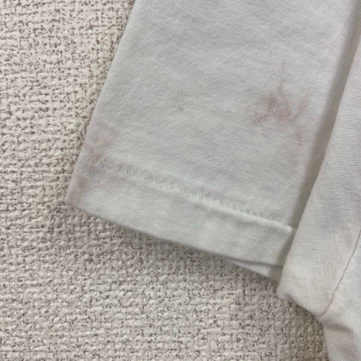 古着 used　Hanes　半袖プリントTシャツ　HAWAII　レトロ　クルーネック　シングルステッチ　白　ホワイト　XLサイズ
