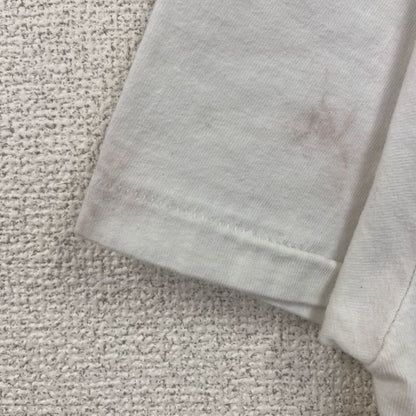 古着 used　Hanes　半袖プリントTシャツ　HAWAII　レトロ　クルーネック　シングルステッチ　白　ホワイト　XLサイズ