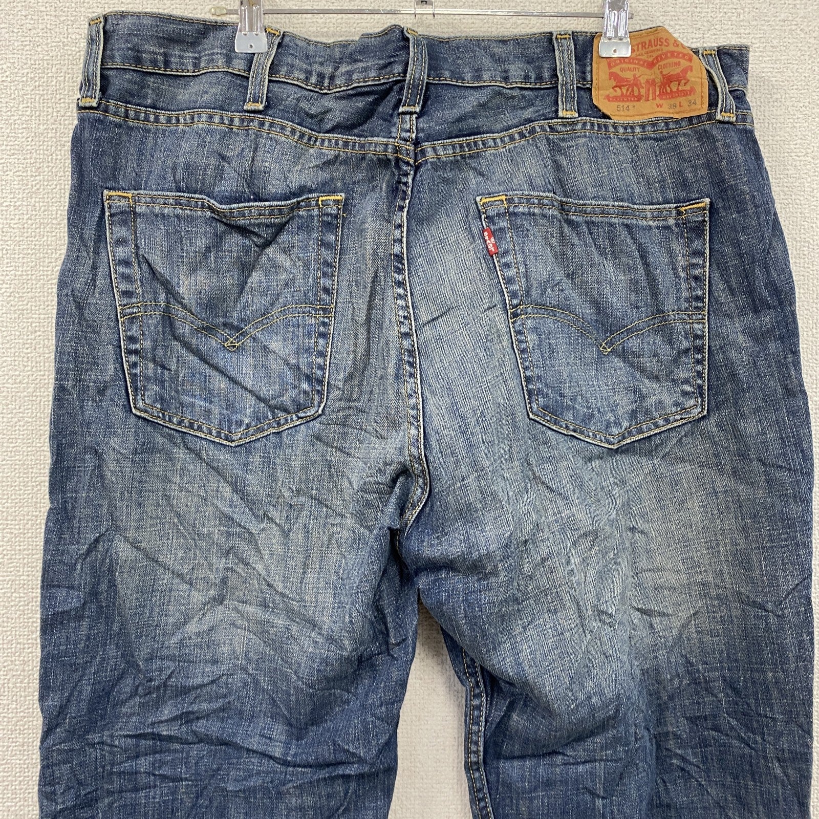 Levi’ｓ　リーバイス　514　デニムパンツ/ジーンズ　縦落ち　ヒゲ　インディゴ　W38サイズ