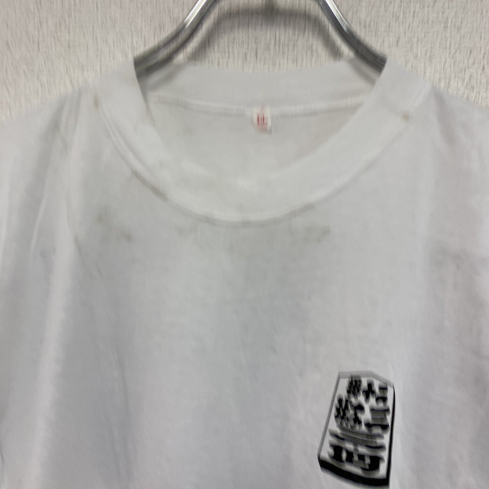 90s～　富岡八幡宮　半袖プリントTシャツ　シングルステッチ　江戸三大祭り　駒番表　ヴィンテージ　白　ホワイト　LLサイズ