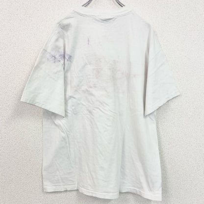 古着 used　Hanes　半袖プリントTシャツ　HAWAII　レトロ　クルーネック　シングルステッチ　白　ホワイト　XLサイズ