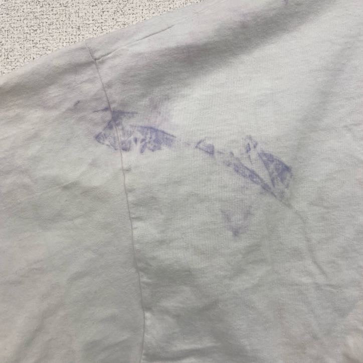 古着 used　Hanes　半袖プリントTシャツ　HAWAII　レトロ　クルーネック　シングルステッチ　白　ホワイト　XLサイズ
