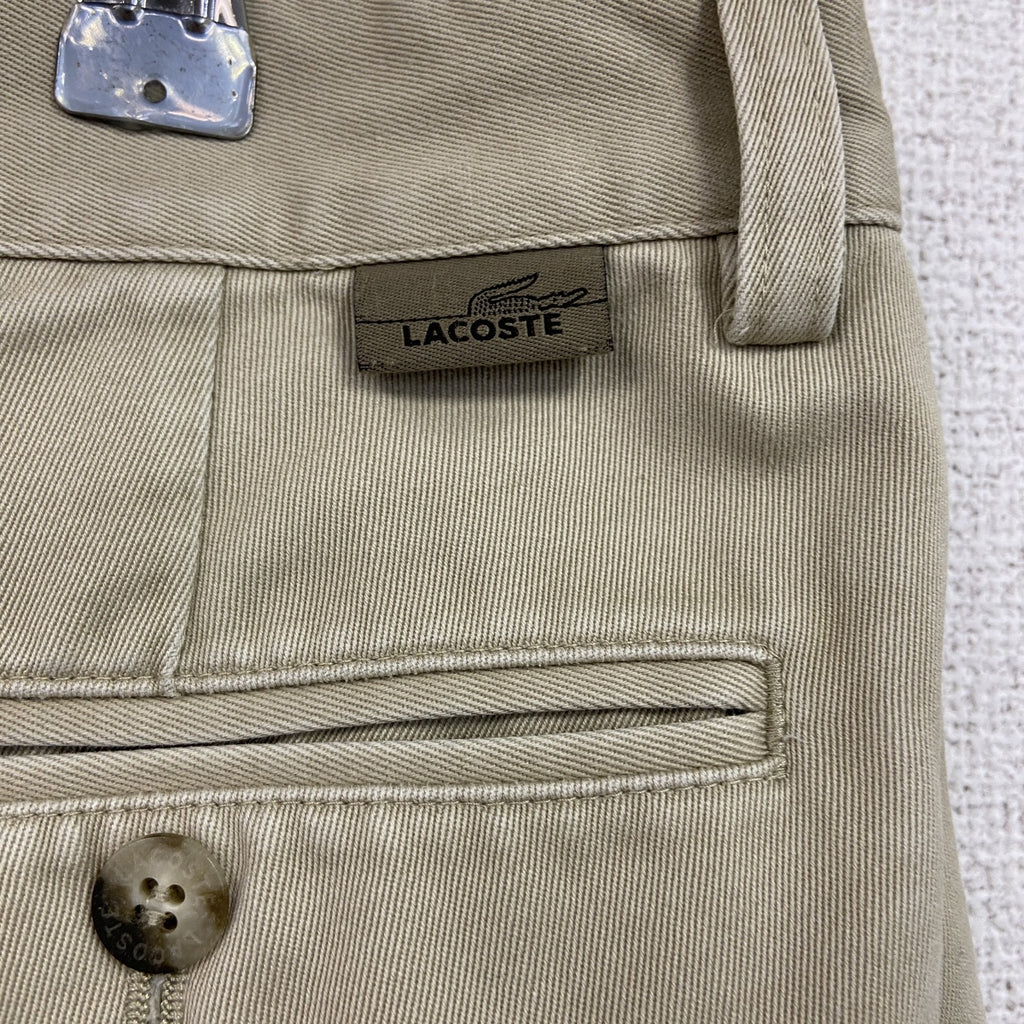 LACOSTE　ラコステ　チノパン　ジップフライ　ベージュ　88サイズ