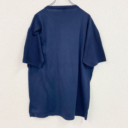 古着 used　RUSSELL　ラッセル　半袖プリントTシャツ　レトロ　クルーネック　シングルステッチ　ネイビー　XLサイズ
