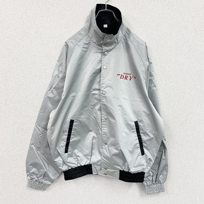 SUPER DRY　アサヒスーパードライ　フルスナップジャケット　シルバー　Lサイズ