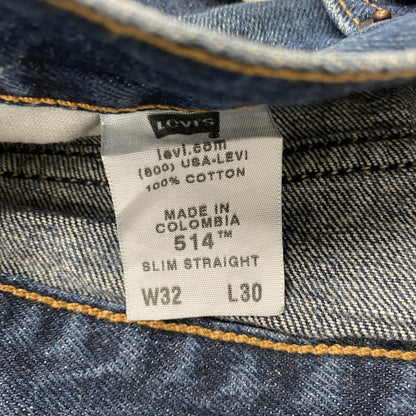 Levi’ｓ　リーバイス　SIGNATURE　デニムパンツ/ジーンズ　縦落ち　ジップフライ　インディゴ　W32サイズ