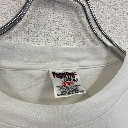 古着 used　半袖プリントTシャツ　90s　CHIKAGO　USA　クルーネック　シングルステッチ　白　ホワイト　XLサイズ